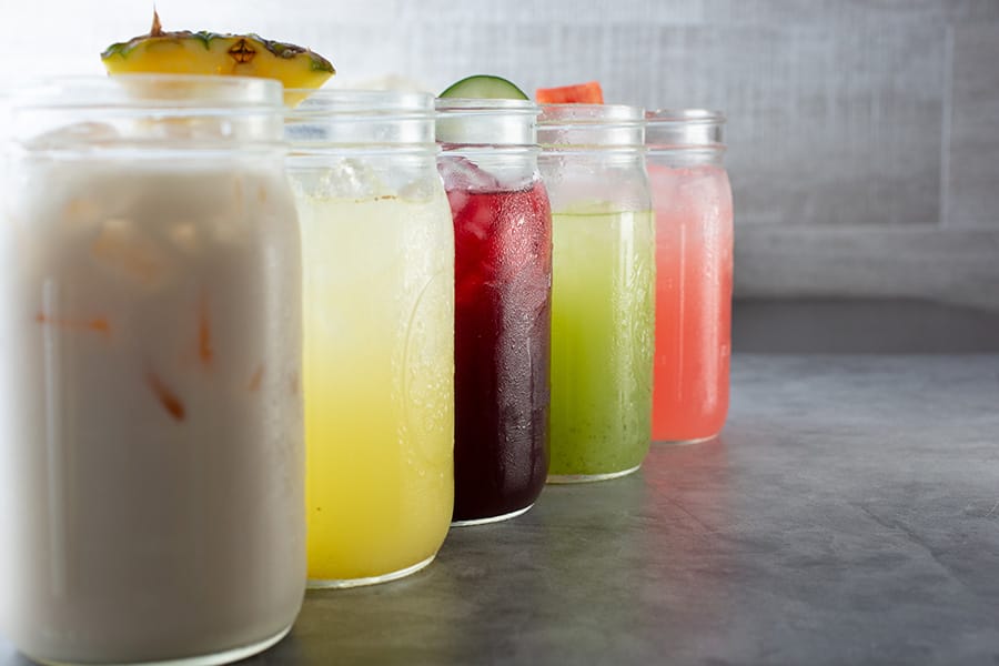 Mixed Kava Drinks at a Kava Bar