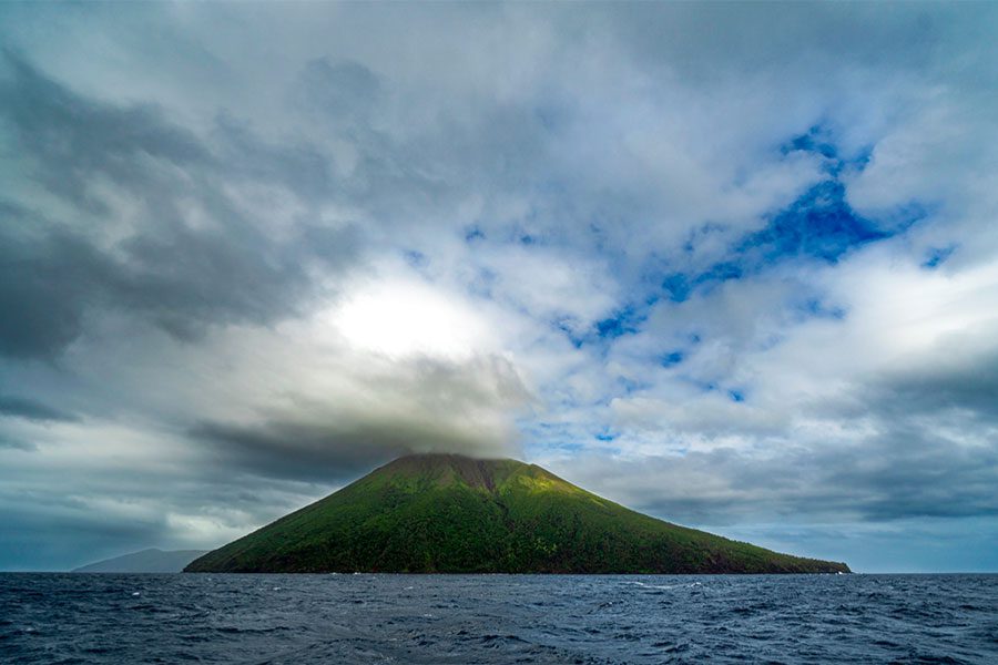 Volcanic island of Ha'apai near Tonga